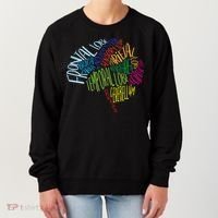 Brain Typography Rn Nurse Neurologist Doctor Word Bubble Women's Sweatshirt thumb 0