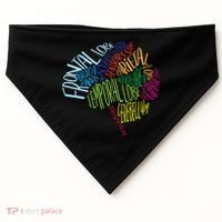 Brain Typography Rn Nurse Neurologist Doctor Word Bubble USA-Made Doggie Bandana thumb 0
