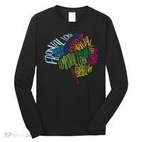 Brain Typography Rn Nurse Neurologist Doctor Word Bubble Long Sleeve Shirt thumb 0