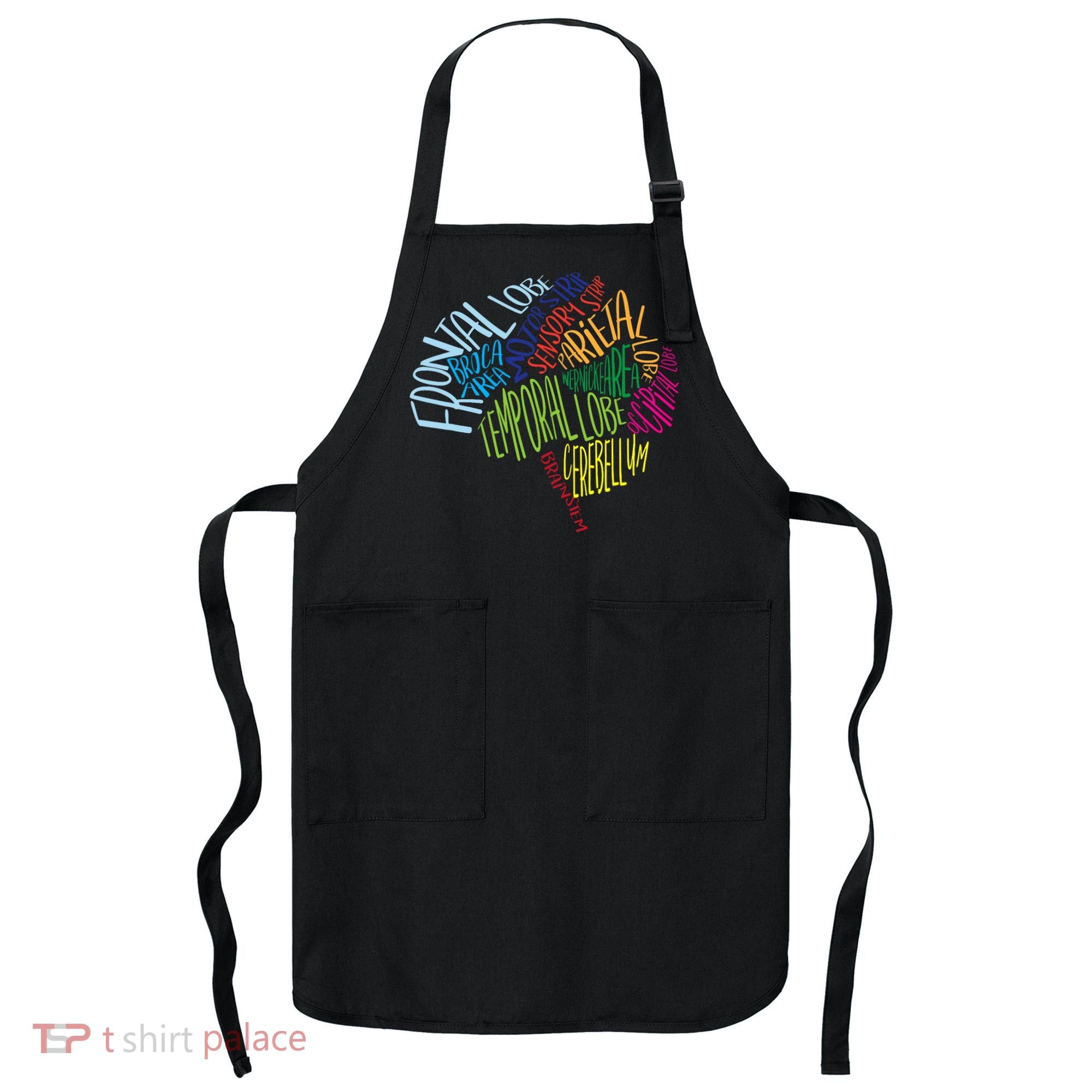 Brain Typography Rn Nurse Neurologist Doctor Word Bubble Apron