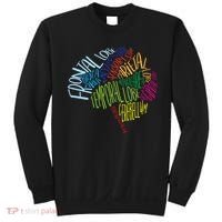 Brain Typography Rn Nurse Neurologist Doctor Word Bubble Sweatshirt thumb 0