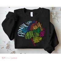 Brain Typography Rn Nurse Neurologist Doctor Word Bubble Sweatshirt thumb 2