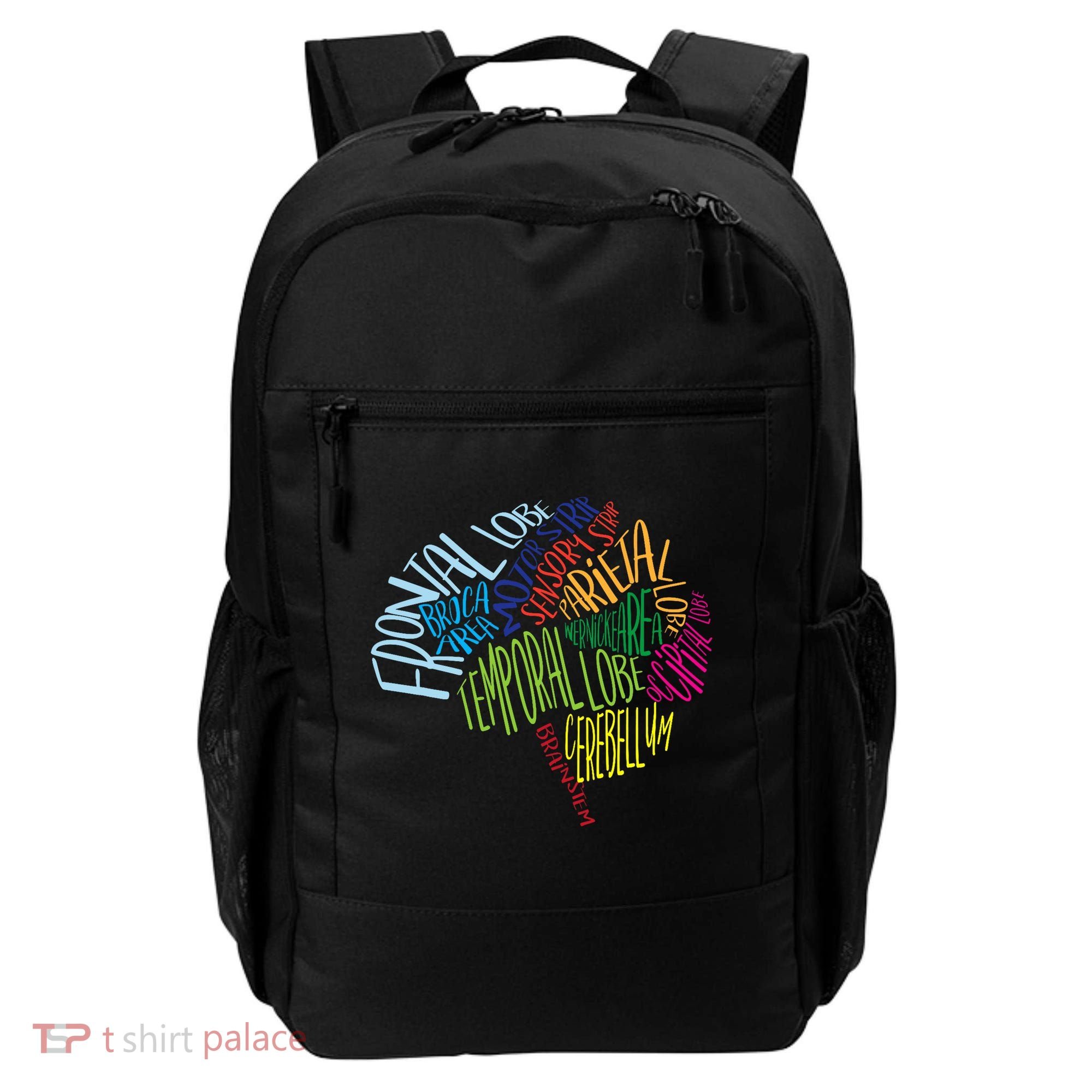 Brain Typography Rn Nurse Neurologist Doctor Word Bubble Backpack