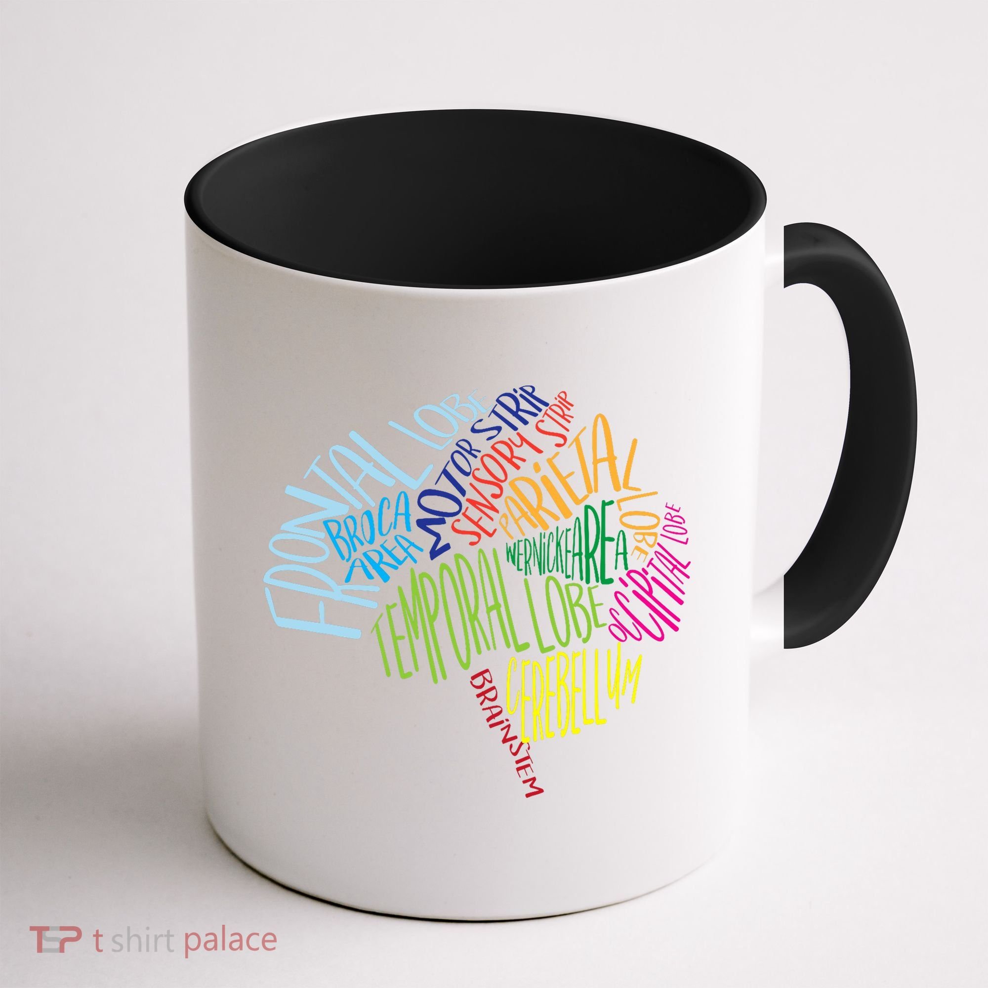 Brain Typography Rn Nurse Neurologist Doctor Word Bubble Coffee Mug
