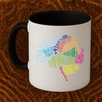 Brain Typography Rn Nurse Neurologist Doctor Word Bubble Coffee Mug thumb 2