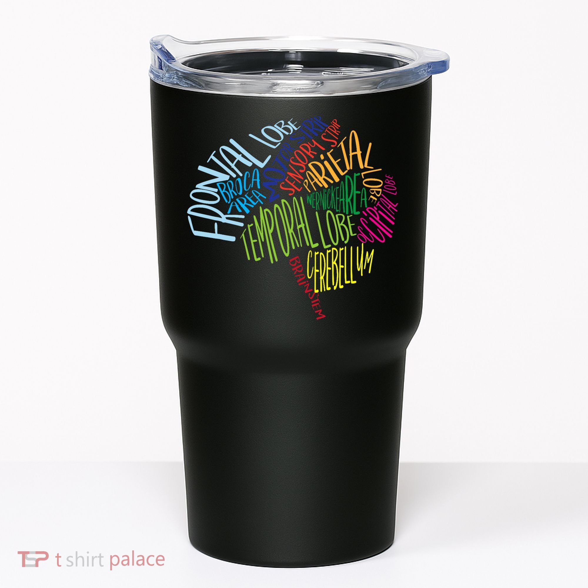 Brain Typography Rn Nurse Neurologist Doctor Word Bubble Tumbler