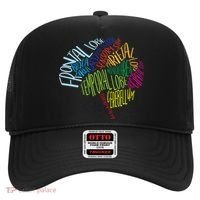 Brain Typography Rn Nurse Neurologist Doctor Word Bubble Hat thumb 0