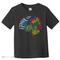 Brain Typography Rn Nurse Neurologist Doctor Word Bubble Toddler T-Shirt thumb 0