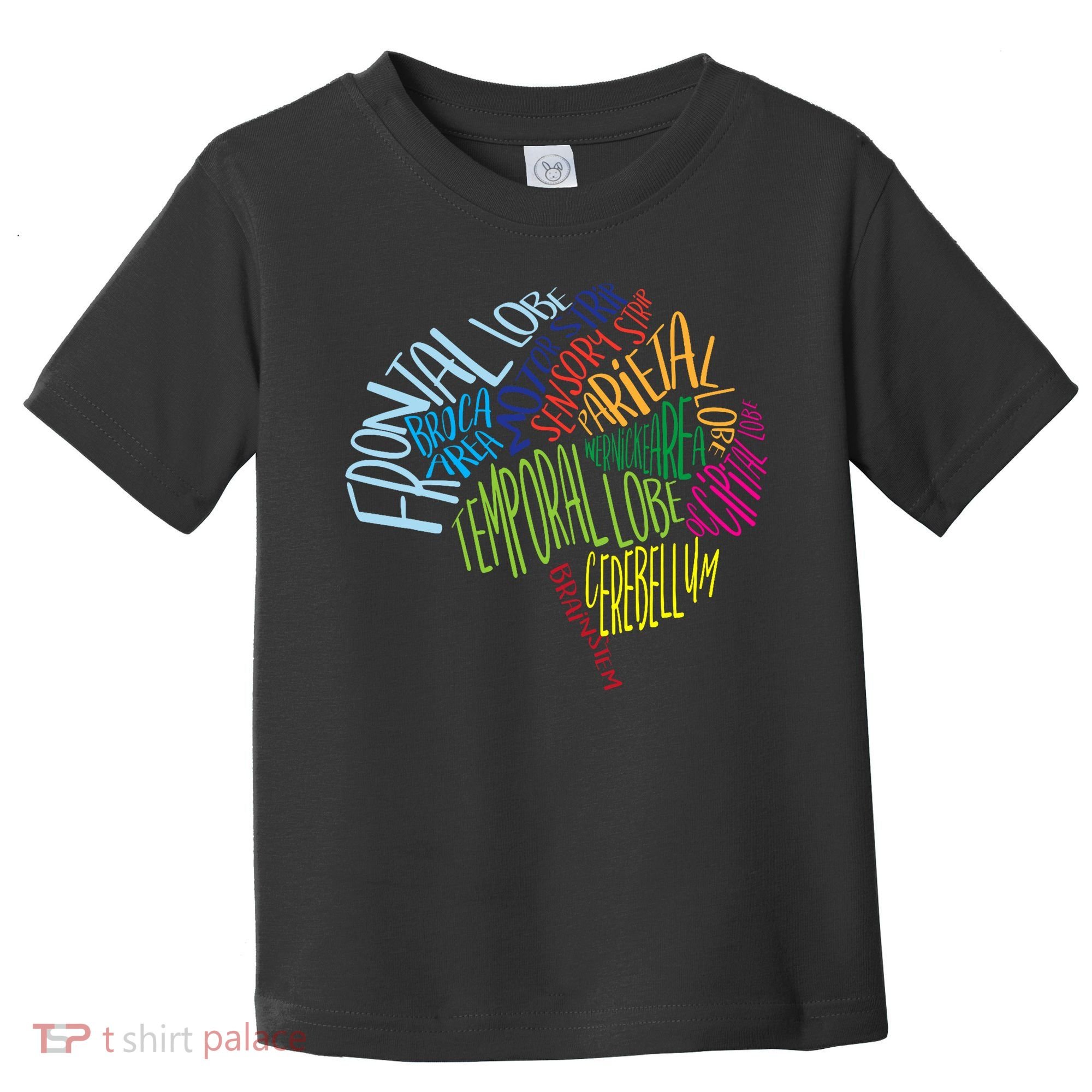 Brain Typography Rn Nurse Neurologist Doctor Word Bubble Toddler T-Shirt
