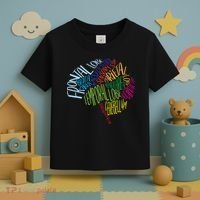 Brain Typography Rn Nurse Neurologist Doctor Word Bubble Toddler T-Shirt thumb 3