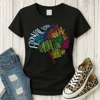 Brain Typography Rn Nurse Neurologist Doctor Word Bubble Women's T-Shirt thumb 3