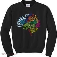 Brain Typography Rn Nurse Neurologist Doctor Word Bubble Kids Sweatshirt thumb 0