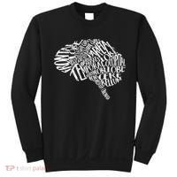 Brain Typography Rn Neuroscience Nurse Neurologist Sweatshirt thumb 0