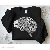 Brain Typography Rn Neuroscience Nurse Neurologist Sweatshirt thumb 2