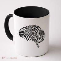 Brain Typography Rn Neuroscience Nurse Neurologist Coffee Mug thumb 0
