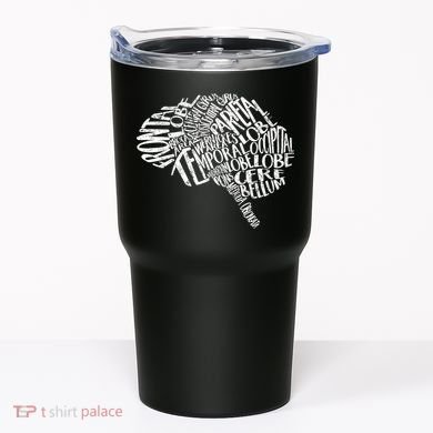 Brain Typography Rn Neuroscience Nurse Neurologist Tumbler