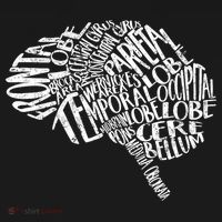 Brain Typography Rn Neuroscience Nurse Neurologist Baby Bodysuit thumb 2