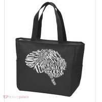 Brain Typography Rn Neuroscience Nurse Neurologist Tote Bag thumb 3