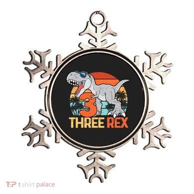 Boy Three Rex 3rd Birthday Third Dinosaur 3 Year Old Ornament
