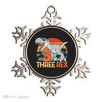 Boy Three Rex 3rd Birthday Third Dinosaur 3 Year Old Ornament thumb 0