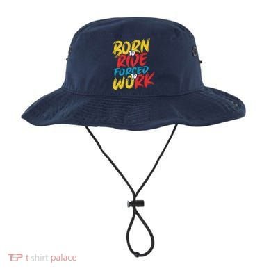 Born To Ride Forced To Work Bucket Hat
