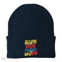 Born To Ride Forced To Work Beanie thumb 0