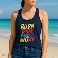 Born To Ride Forced To Work Women's Tank Top thumb 2