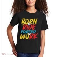 Born To Ride Forced To Work Kids T-Shirt thumb 2