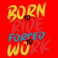 Born To Ride Forced To Work Santa Hat thumb 1