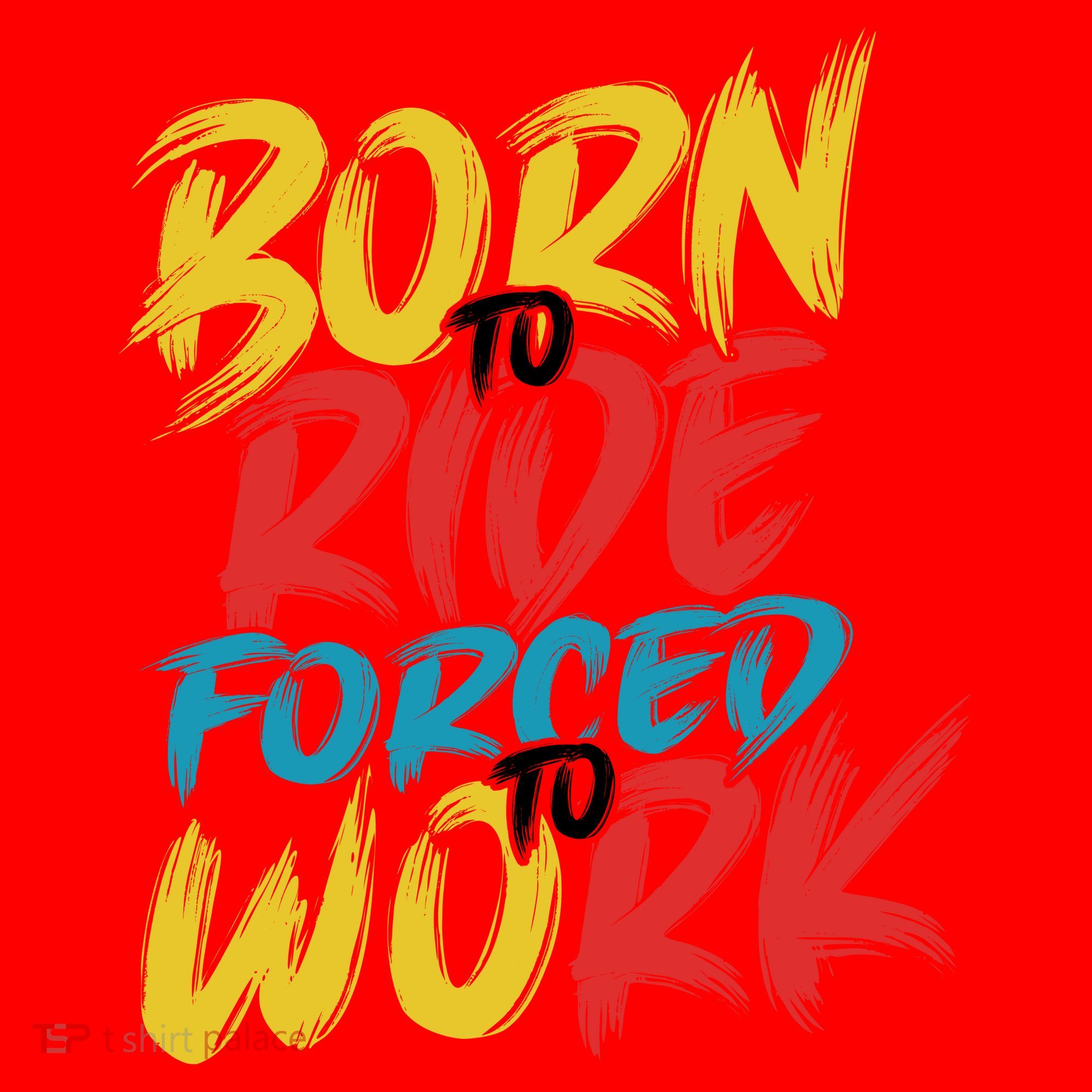 Born To Ride Forced To Work Santa Hat