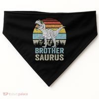 Brothersaurus T Rex Brother Saurus Family Matching Dinosaur USA-Made Doggie Bandana thumb 0