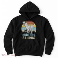 Brothersaurus T Rex Brother Saurus Family Matching Dinosaur Hoodie thumb 0