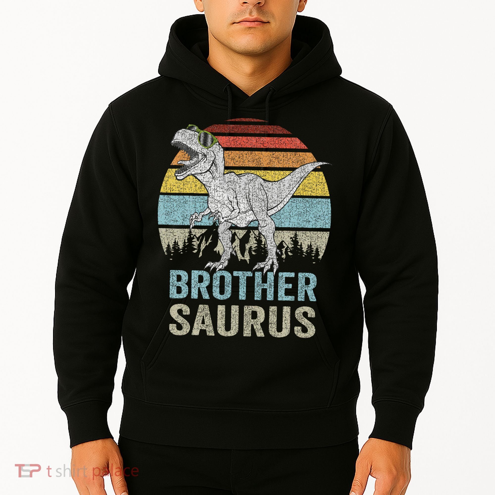 Brothersaurus T Rex Brother Saurus Family Matching Dinosaur Hoodie
