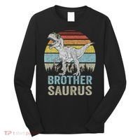 Brothersaurus T Rex Brother Saurus Family Matching Dinosaur Long Sleeve Shirt thumb 0