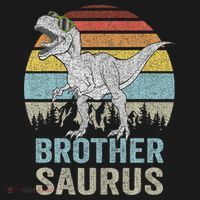 Brothersaurus T Rex Brother Saurus Family Matching Dinosaur Sweatshirt thumb 3