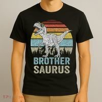 Brothersaurus T Rex Brother Saurus Family Matching Dinosaur T-Shirt thumb 3
