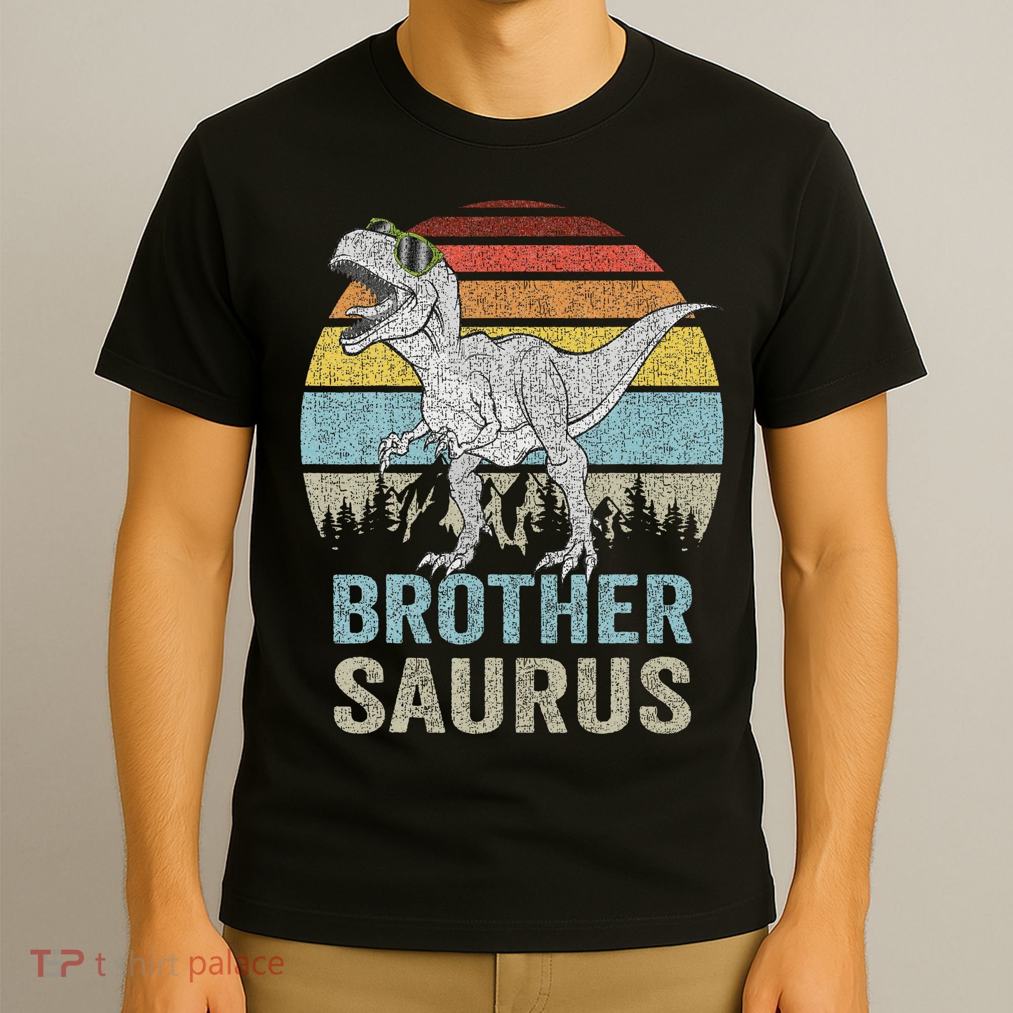 Brothersaurus T Rex Brother Saurus Family Matching Dinosaur T-Shirt