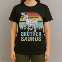 Brothersaurus T Rex Brother Saurus Family Matching Dinosaur T-Shirt thumb 4