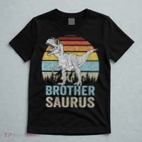 Brothersaurus T Rex Brother Saurus Family Matching Dinosaur T-Shirt thumb 5