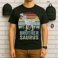 Brothersaurus T Rex Brother Saurus Family Matching Dinosaur T-Shirt thumb 6