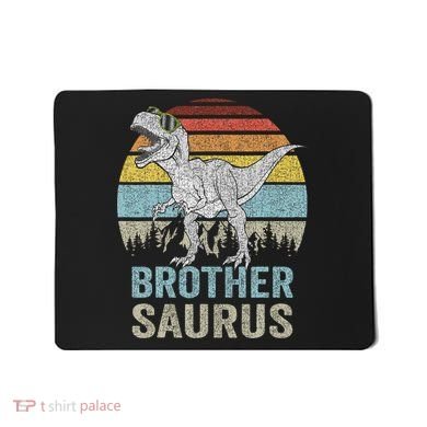 Brothersaurus T Rex Brother Saurus Family Matching Dinosaur Mousepad