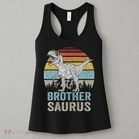 Brothersaurus T Rex Brother Saurus Family Matching Dinosaur Women's Tank Top thumb 3