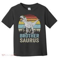 Brothersaurus T Rex Brother Saurus Family Matching Dinosaur Toddler T-Shirt thumb 0