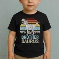 Brothersaurus T Rex Brother Saurus Family Matching Dinosaur Toddler T-Shirt thumb 2