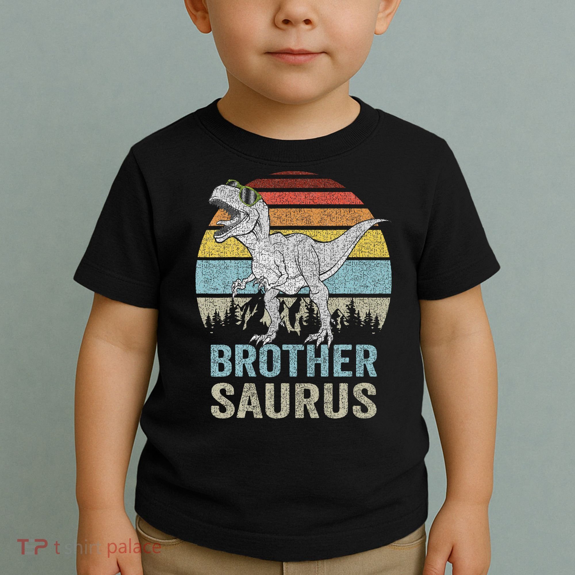 Brothersaurus T Rex Brother Saurus Family Matching Dinosaur Toddler T-Shirt