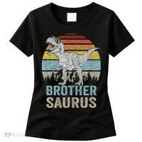 Brothersaurus T Rex Brother Saurus Family Matching Dinosaur Women's T-Shirt thumb 0