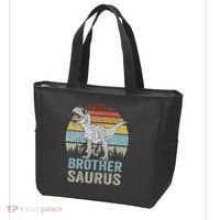 Brothersaurus T Rex Brother Saurus Family Matching Dinosaur Tote Bag thumb 3