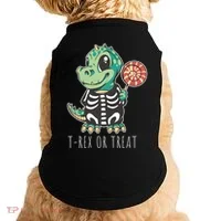 Baby T Rex Dinosaur Skeleton Doggie Tank thumb 0