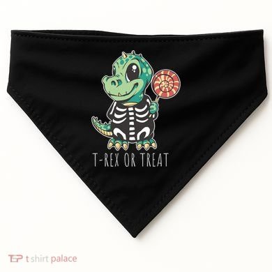 Baby T Rex Dinosaur Skeleton USA-Made Doggie Bandana
