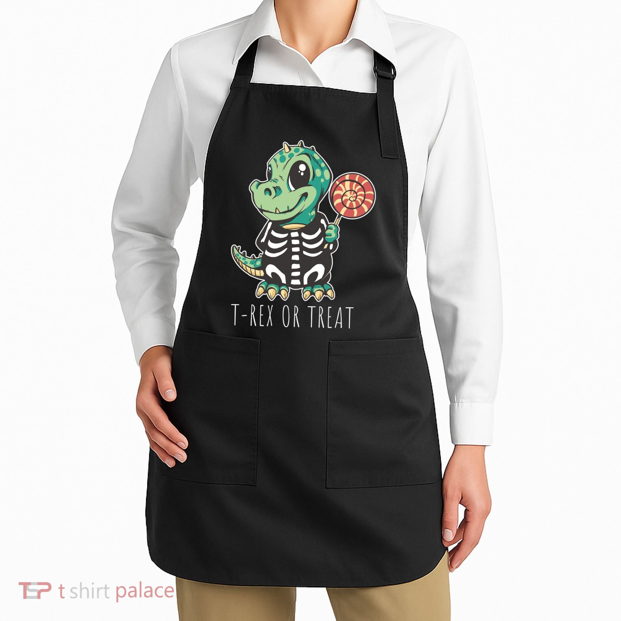 Baby T Rex Dinosaur Skeleton Apron